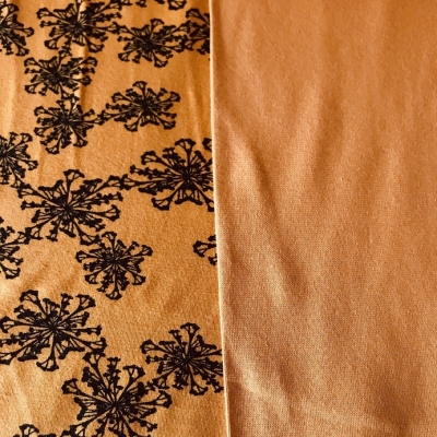 Jersey Blumen senfgelb